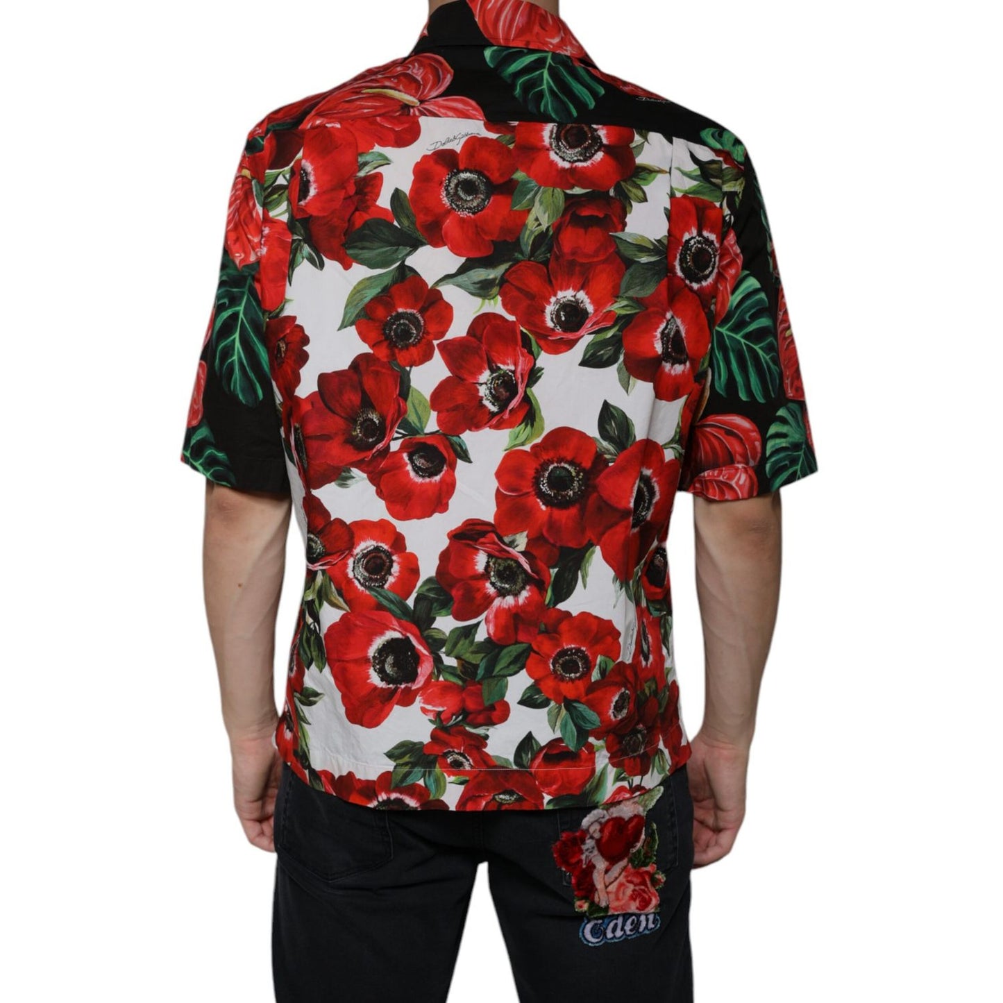 Dolce & Gabbana Multicolor Anemone Button Down Casual Shirt Dolce & Gabbana