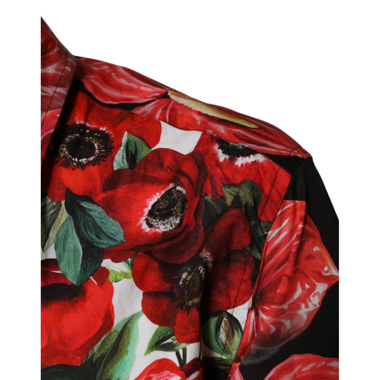 Dolce & Gabbana Multicolor Anemone Button Down Casual Shirt Dolce & Gabbana