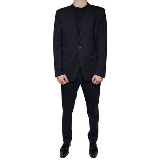 Dolce & Gabbana Dark Blue Formal Tuxedo 2 Piece Suit