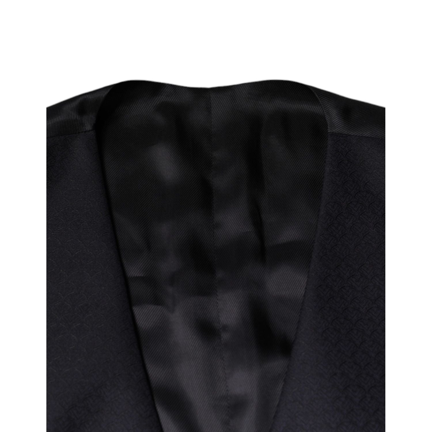 Dolce & Gabbana Black Wool Waistcoat Dress Formal Vest