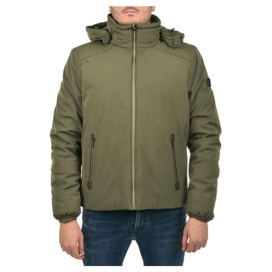 Yes Zee Green Nylon Men Jacket