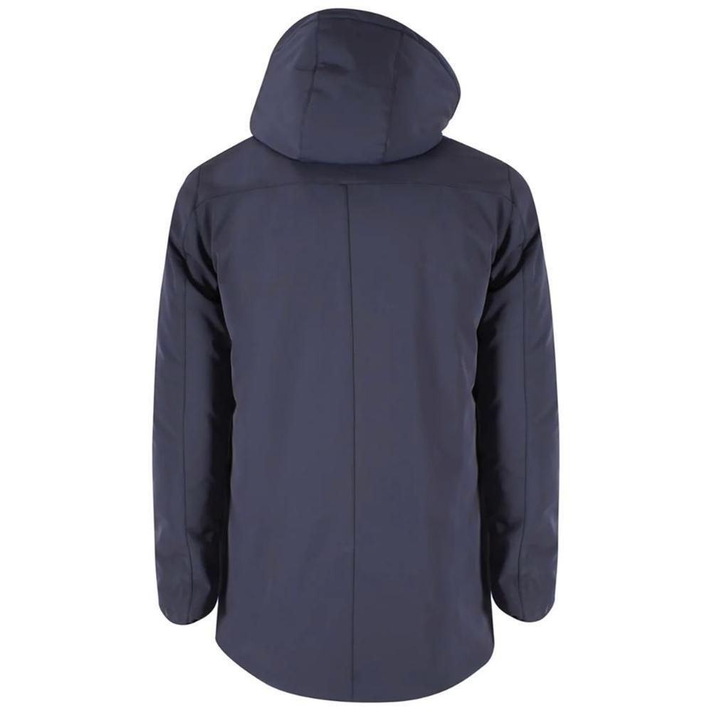 Yes Zee Blue Nylon Jackets & Coat