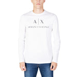 Armani Exchange White Cotton Long Sleeve AR-7253100008-IT44 | S