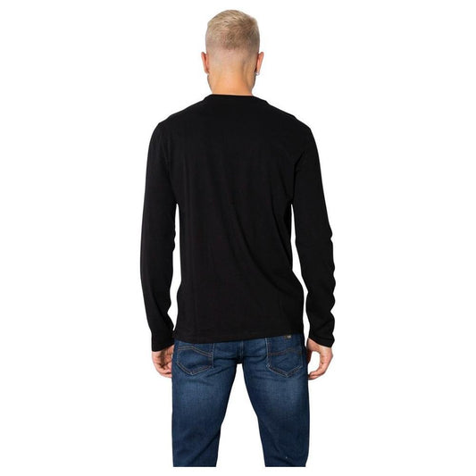Armani Exchange Black Cotton Long Sleeve AR-7253100009-IT44 | S