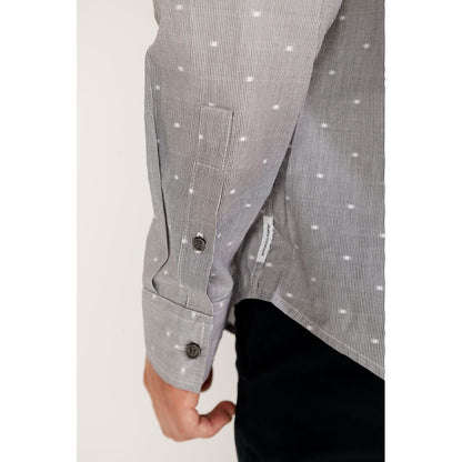 Armani Exchange Black Cotton Pattern Shirt