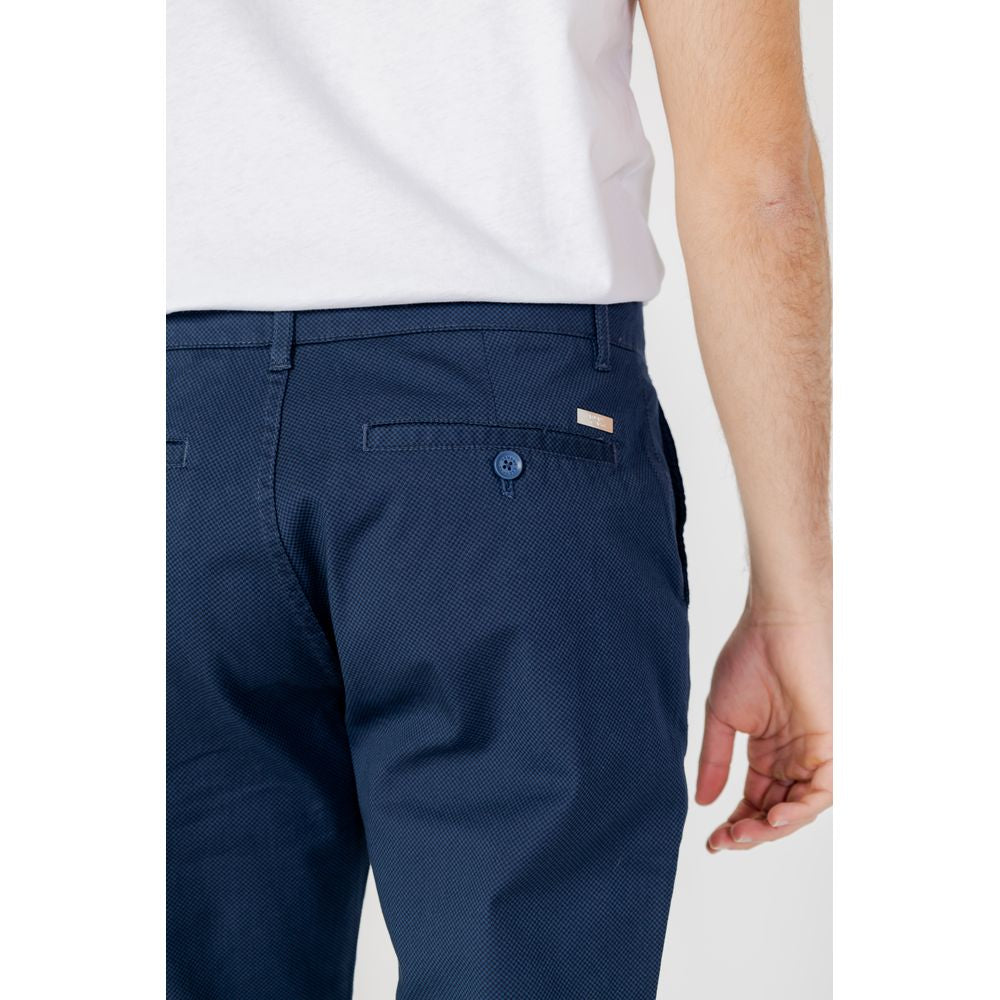 Armani Exchange Blue Cotton Casual Pants Armani Exchange
