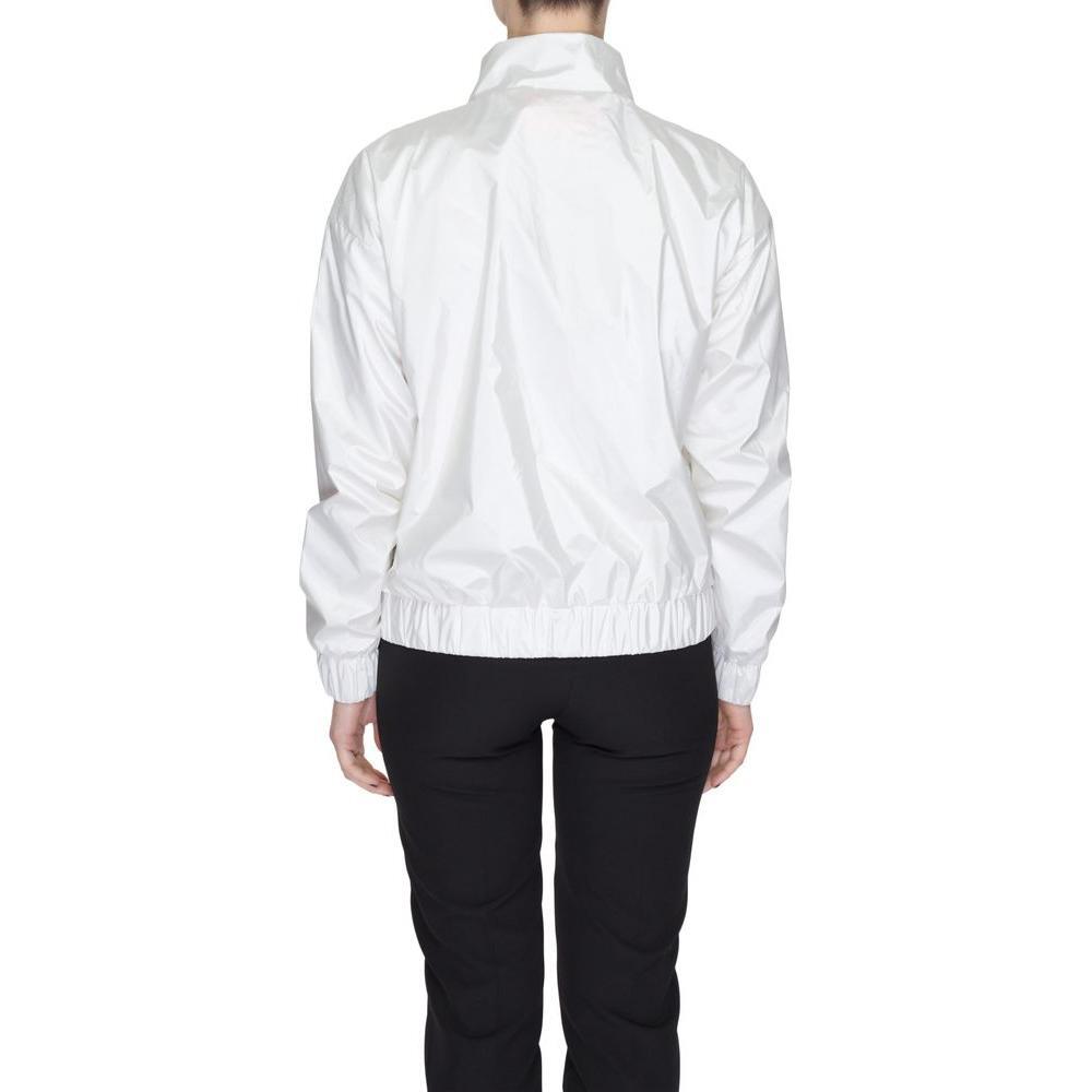 Suns White Polyester Jackets & Coat