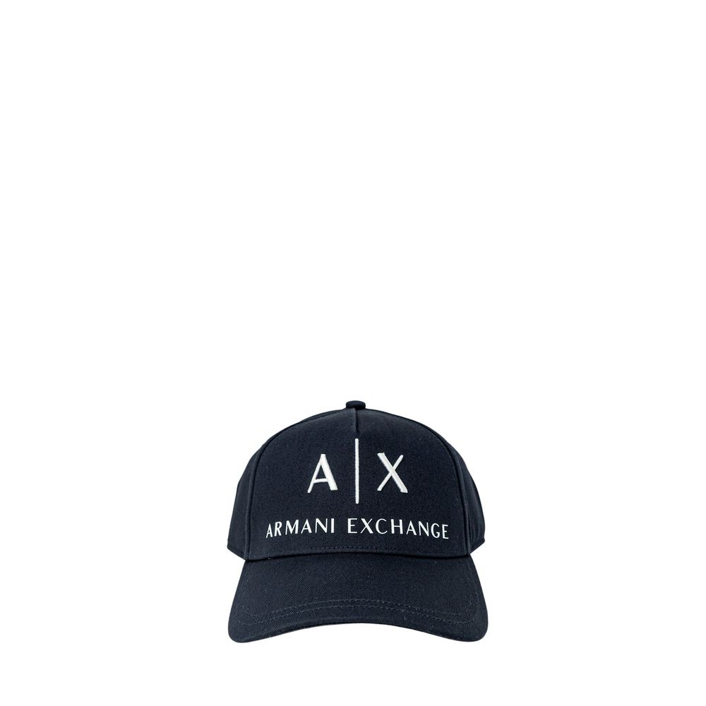 Armani Exchange Blue Cotton Cap (Baseball Hat) Armani Exchange