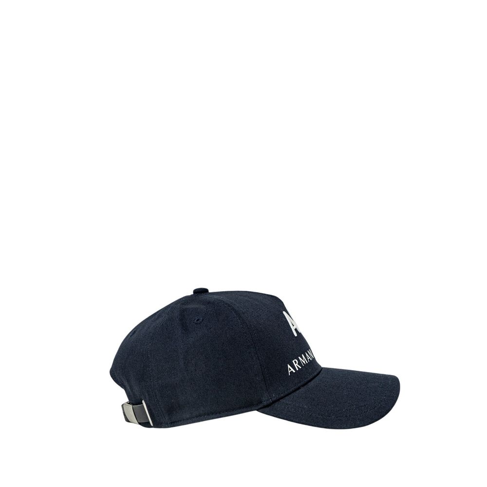 Armani Exchange Blue Cotton Cap (Baseball Hat) Armani Exchange