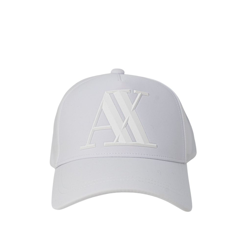 Armani Exchange White Cotton Cap (Baseball Hat) Armani Exchange
