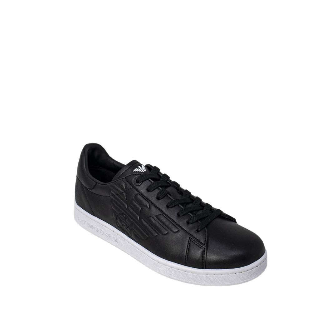 EA7 Emporio Armani Black And White Polyethylene Low Top Sneakers
