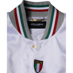 Dolce & Gabbana Multicolor Italia Button Down Bomber Jacket JKT3868-50