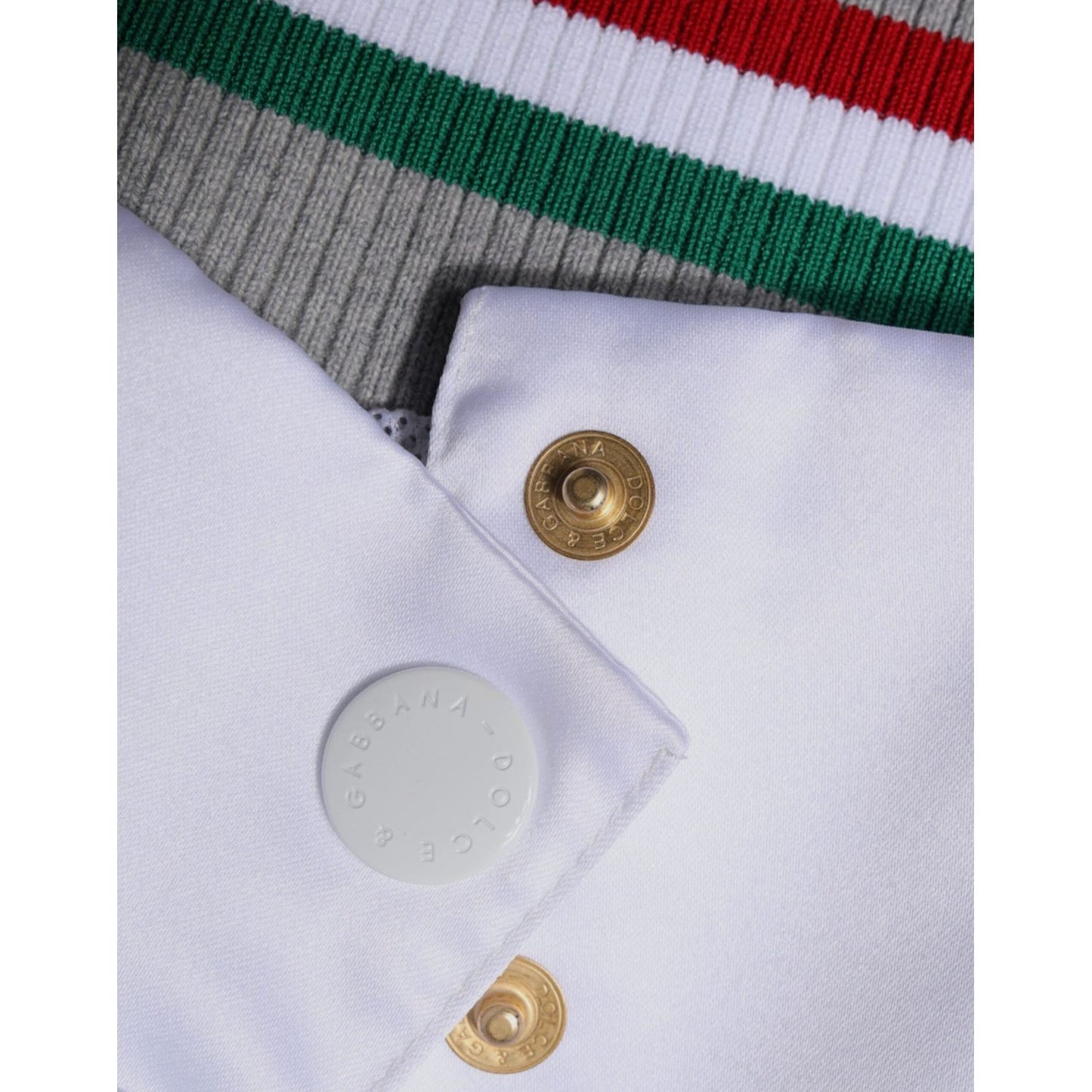 Dolce & Gabbana Multicolor Italia Button Down Bomber Jacket JKT3868-50