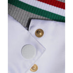 Dolce & Gabbana Multicolor Italia Button Down Bomber Jacket JKT3868-50