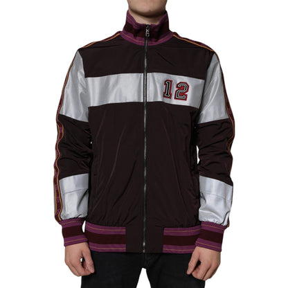 Dolce & Gabbana Multicolor Full Zip Jersey Men Bomber Jacket Dolce & Gabbana