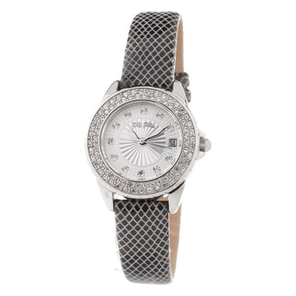 Folli Follie Gray Leather Watch