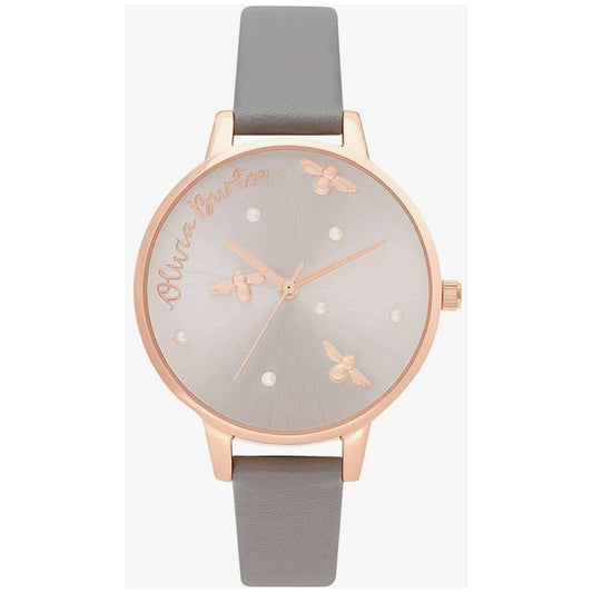 Olivia Burton Gray Artificial Leather Watch