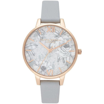 Olivia Burton Gray Artificial Leather Watch