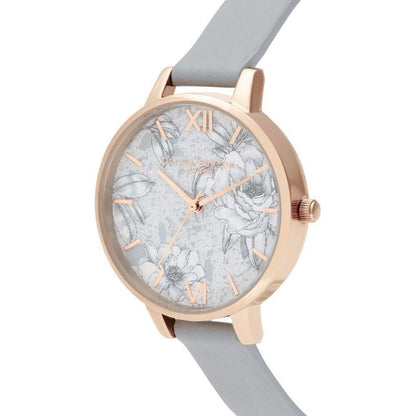Olivia Burton Gray Artificial Leather Watch