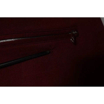 Dolce & Gabbana Dark Red Cotton Men Jogger Sweatpants Pants Dolce & Gabbana