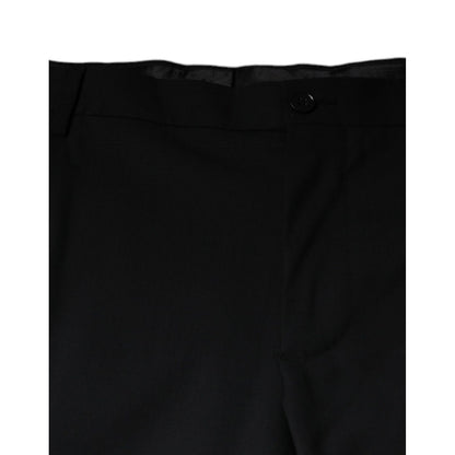 Dolce & Gabbana Black Wool Men Formal Dress Pants Dolce & Gabbana