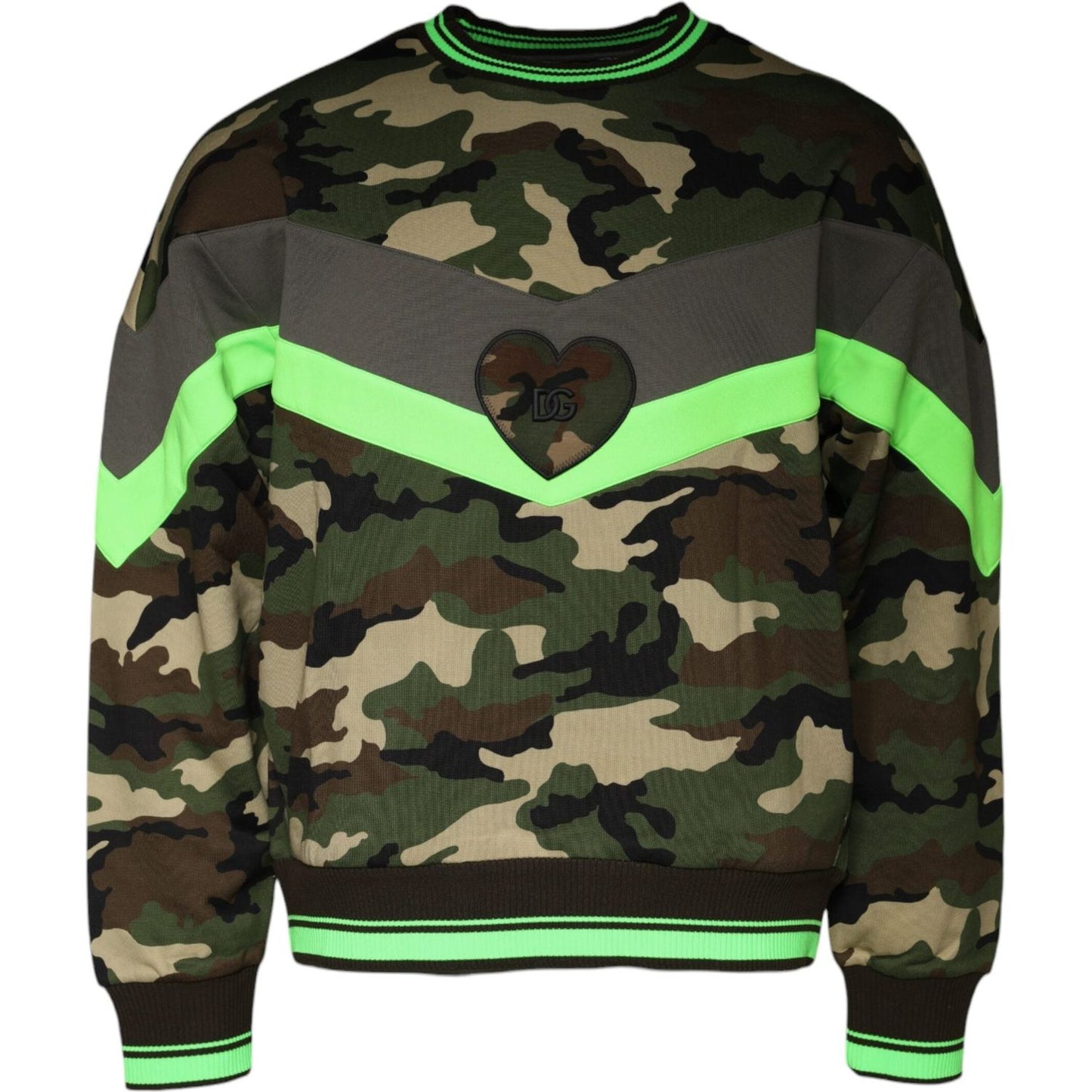 Dolce & Gabbana Multicolor Camouflage Sweatshirt Sweater Dolce & Gabbana