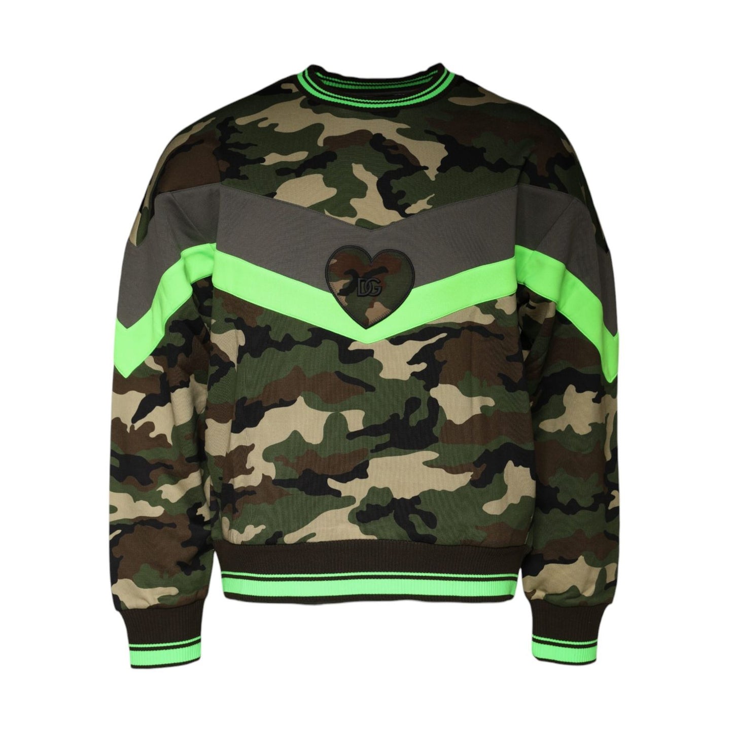 Dolce & Gabbana Multicolor Camouflage Sweatshirt Sweater Dolce & Gabbana