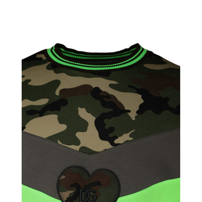 Dolce & Gabbana Multicolor Camouflage Sweatshirt Sweater Dolce & Gabbana