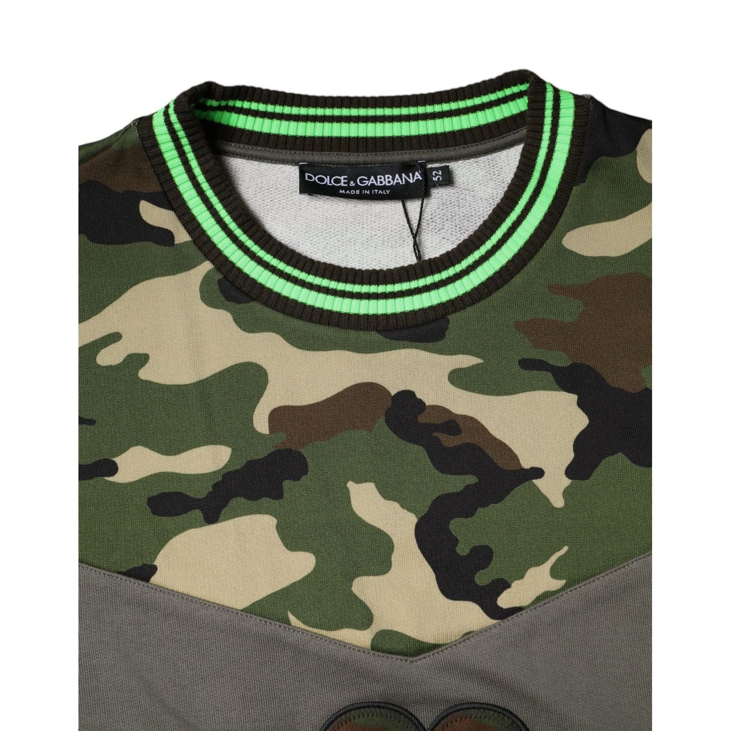 Dolce & Gabbana Multicolor Camouflage Sweatshirt Sweater Dolce & Gabbana