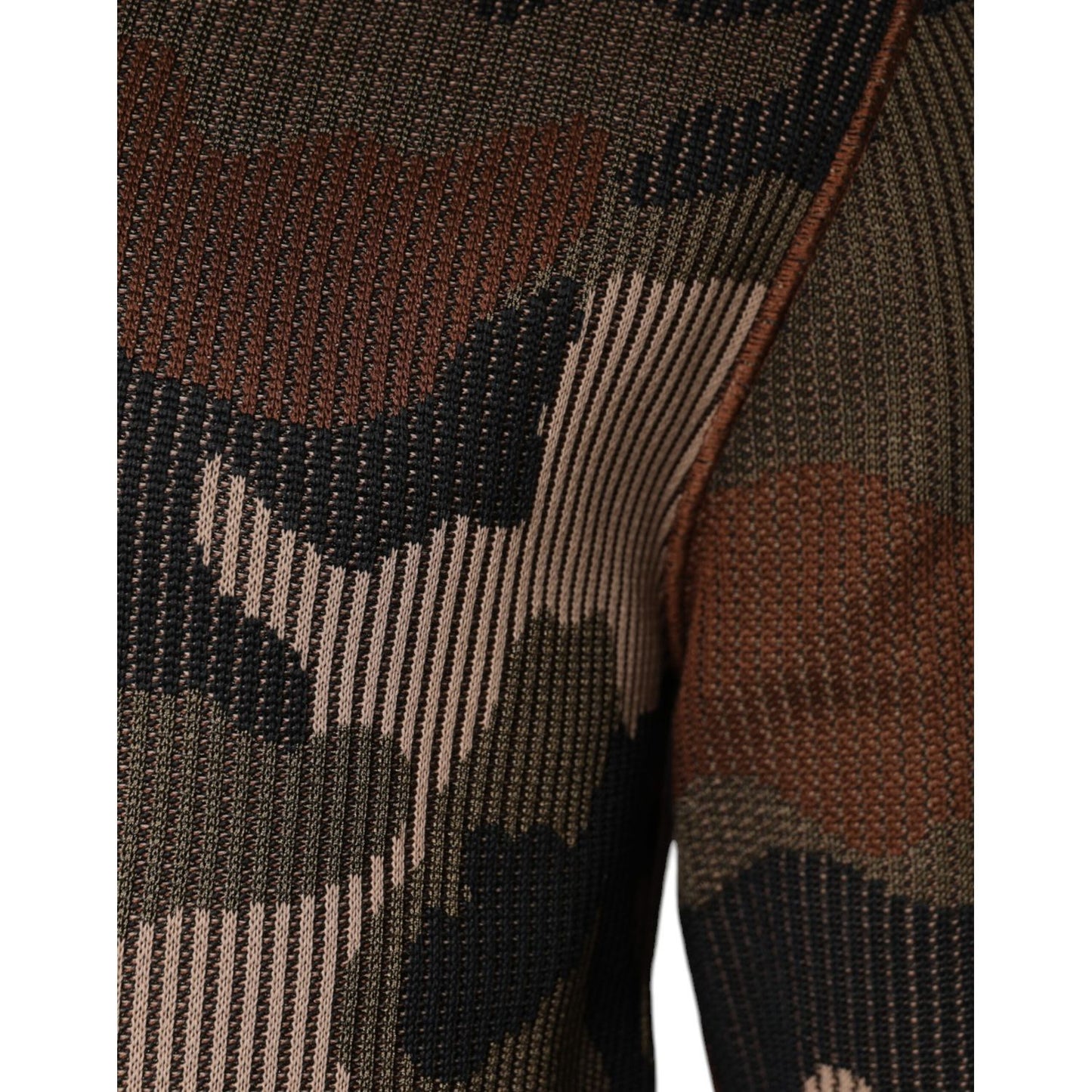 Dolce & Gabbana Multicolor Camouflage Men Pullover Sweater Dolce & Gabbana