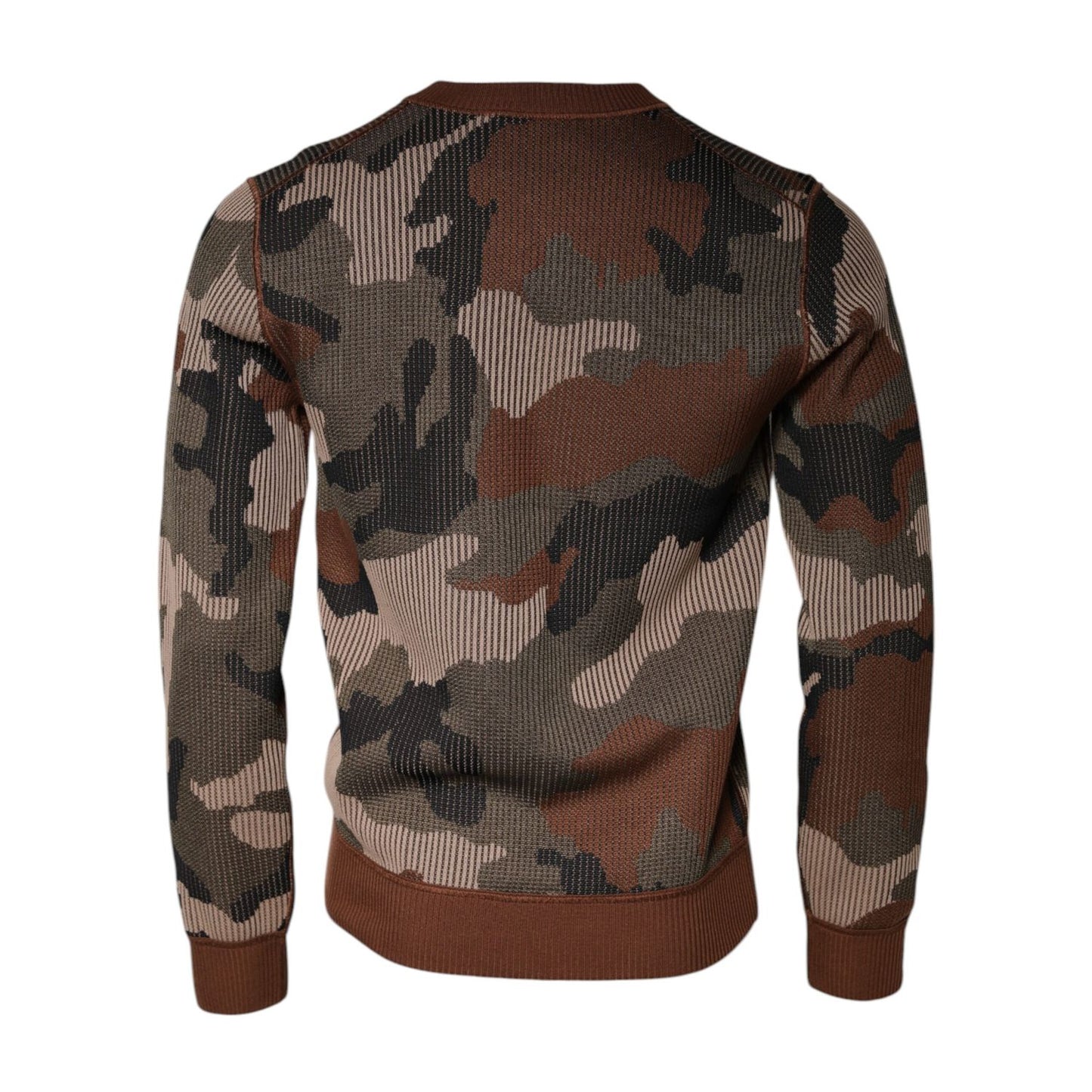 Dolce & Gabbana Multicolor Camouflage Men Pullover Sweater Dolce & Gabbana