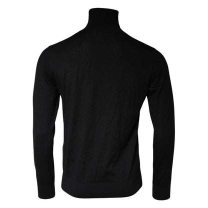 Dolce & Gabbana Black LongSleeve Turtleneck Pullover Sweater Dolce & Gabbana