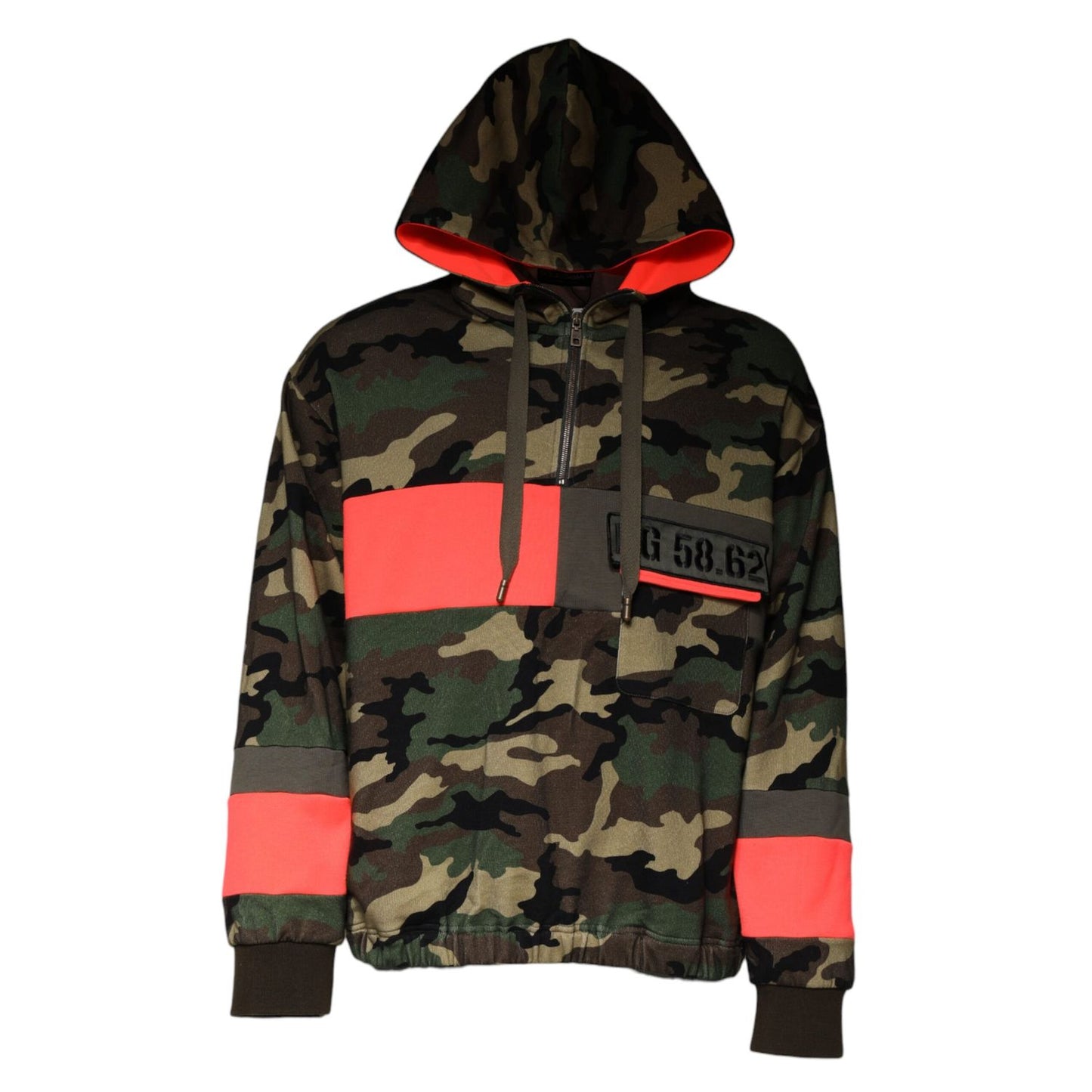 Dolce & Gabbana Multicolor Camouflage Hooded Men Sweatshirt Sweater Dolce & Gabbana