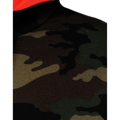 Dolce & Gabbana Multicolor Camouflage Hooded Men Sweatshirt Sweater Dolce & Gabbana