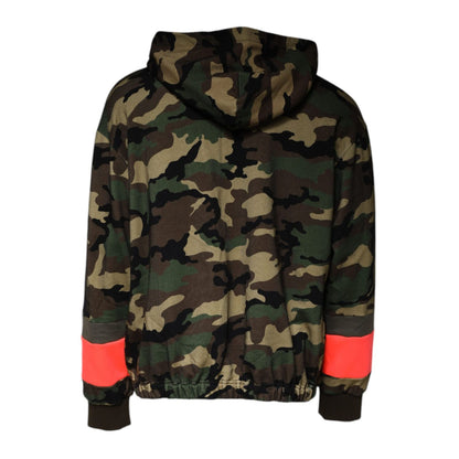 Dolce & Gabbana Multicolor Camouflage Hooded Men Sweatshirt Sweater Dolce & Gabbana