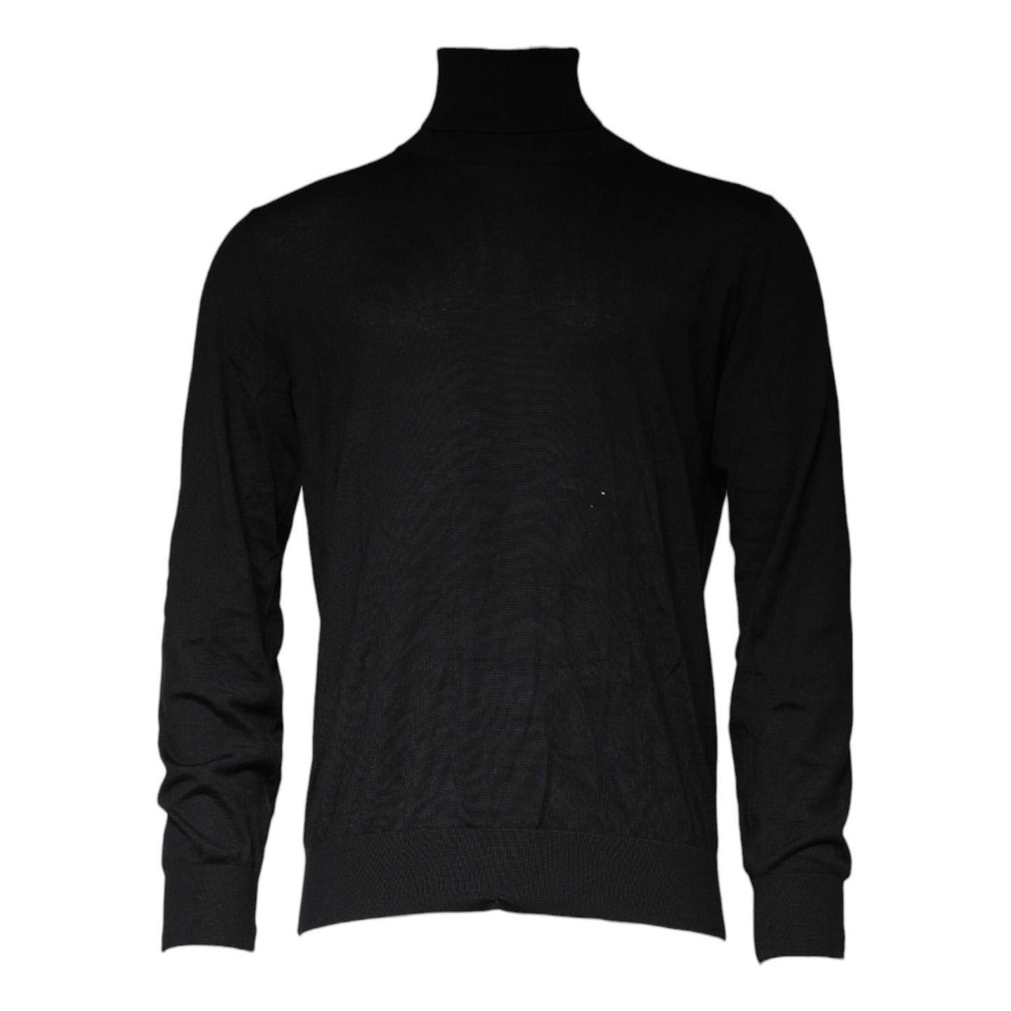 Dolce & Gabbana Black Long Sleeve Turtleneck Men Pullover Sweater Dolce & Gabbana
