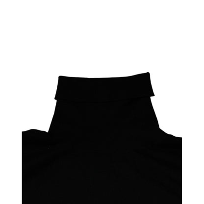 Dolce & Gabbana Black Long Sleeve Turtleneck Men Pullover Sweater Dolce & Gabbana