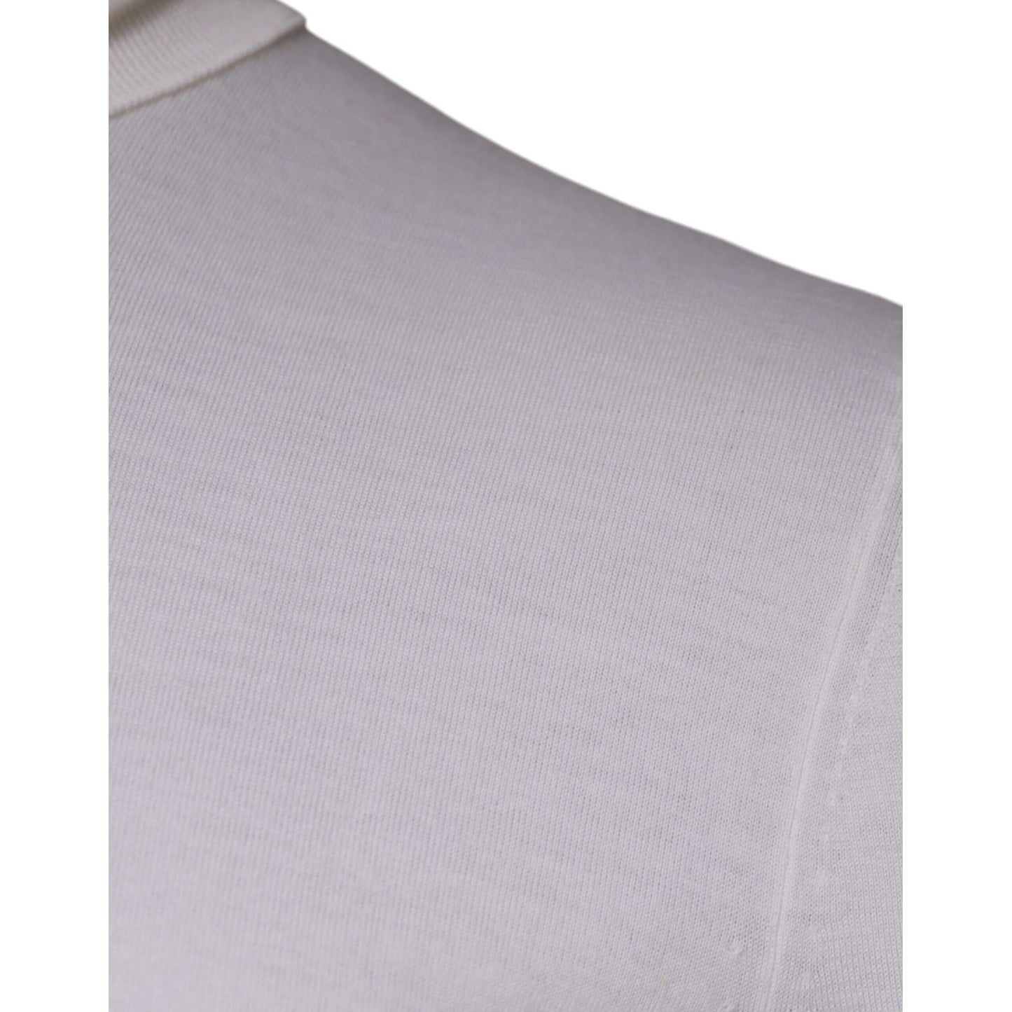 Dolce & Gabbana White Long Sleeve Turtleneck Men Pullover Sweater Dolce & Gabbana