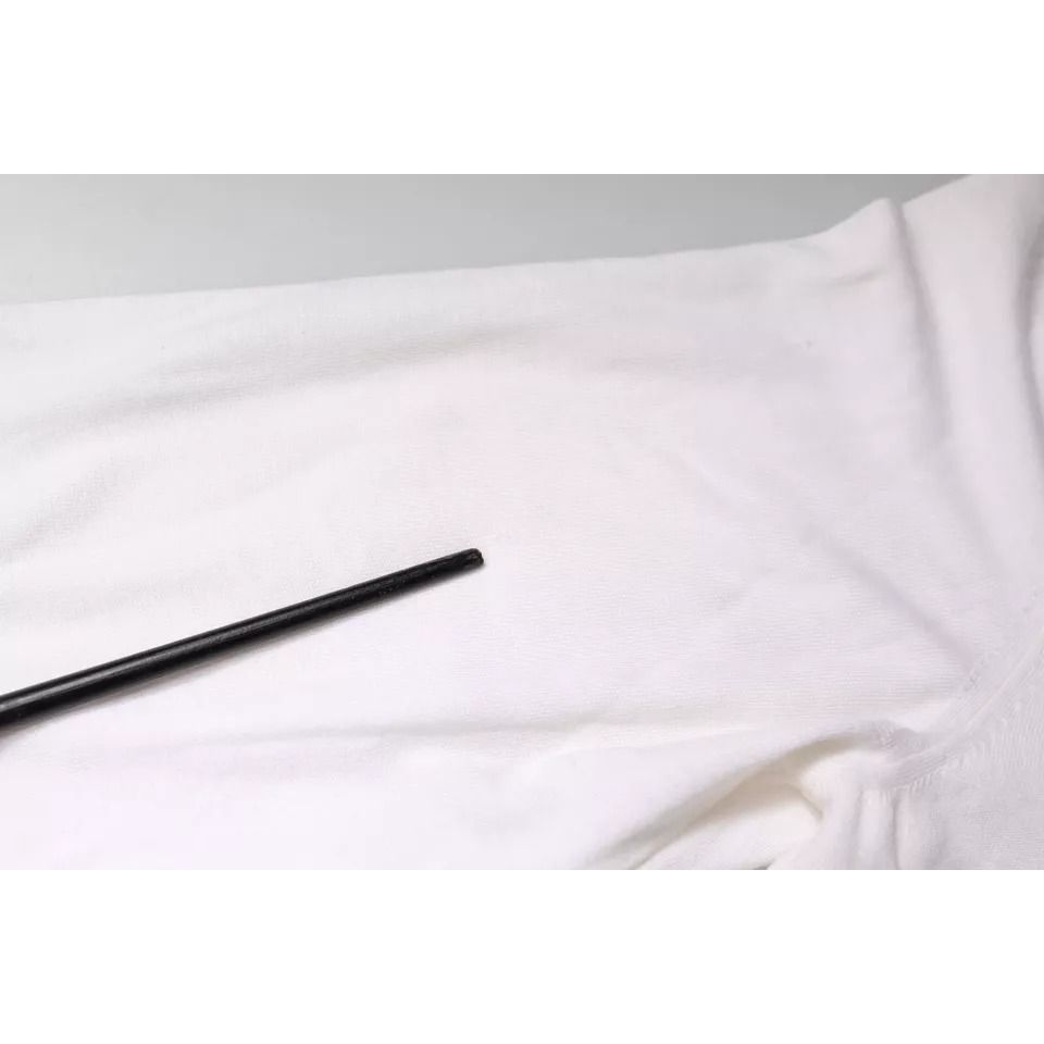 Dolce & Gabbana White Long Sleeve Turtleneck Men Pullover Sweater Dolce & Gabbana