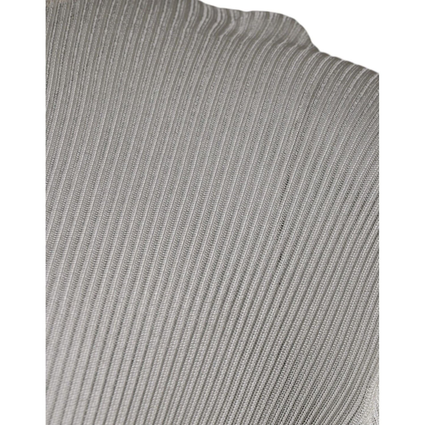 Dolce & Gabbana White Long Sleeve Turtleneck Men Pullover Sweater Dolce & Gabbana