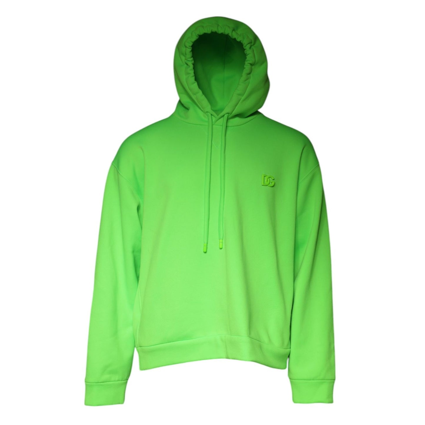 Dolce & Gabbana Green Logo Hooded Pullover Men Sweatshirt Sweater Dolce & Gabbana