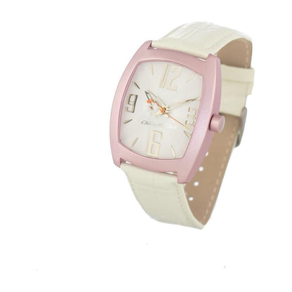 Chronotech Multicolor Leather Dress Watch