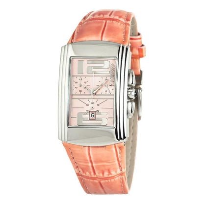 Chronotech Multicolor Leather Dress Watch