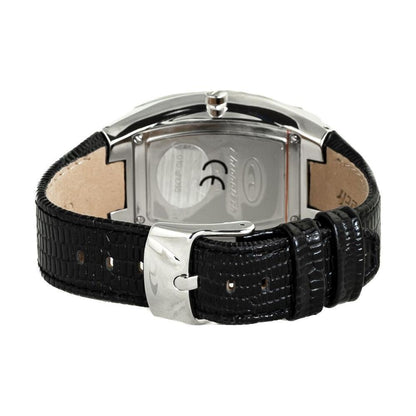 Chronotech Black Leather Watch