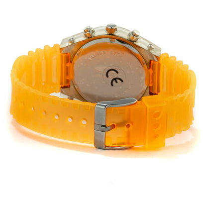 Chronotech Orange Rubber Watch