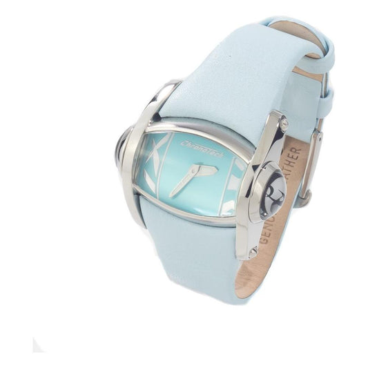Chronotech Blue Leather Dress Watch