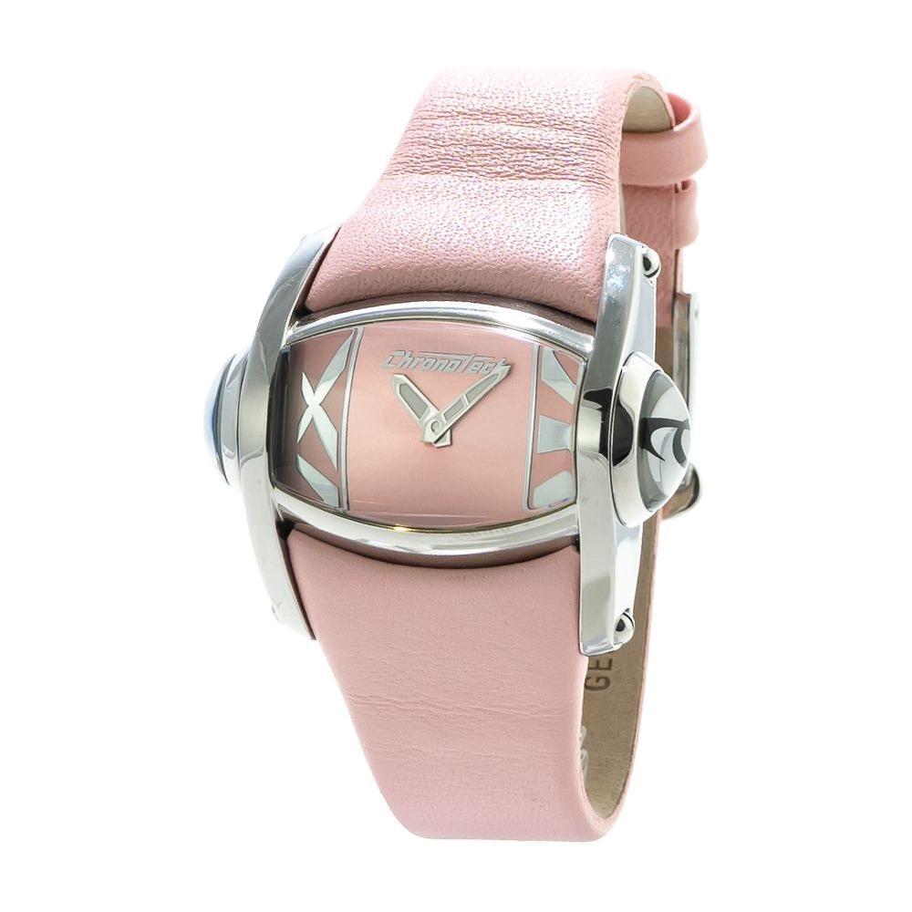Chronotech Multicolor Leather Dress Watch