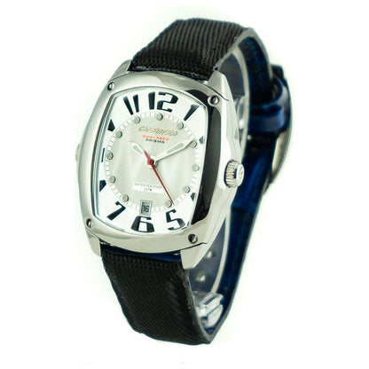 Chronotech Black Leather Dress Watch