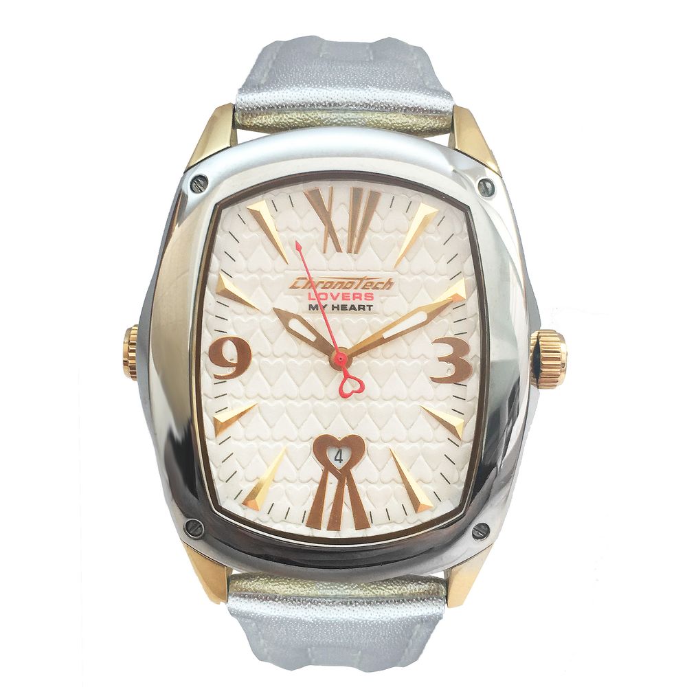 Chronotech Gold Leather Dress Watch Chronotech