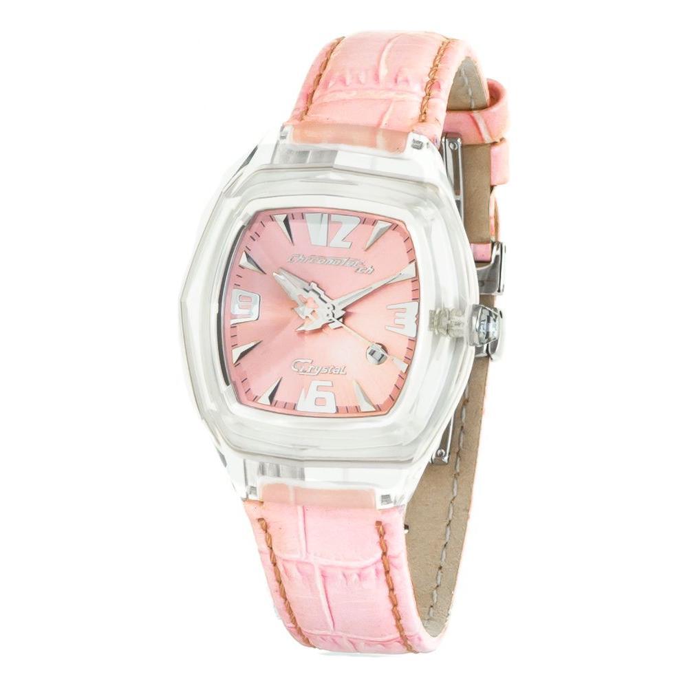 Chronotech Multicolor Leather Dress Watch